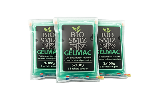 GELMAC Gel biostimulant racinaire à base de microalgues actives 3x100g 3 Sachet souple