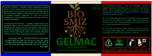 GELMAC Gel biostimulant racinaire à base de microalgues actives 500mL